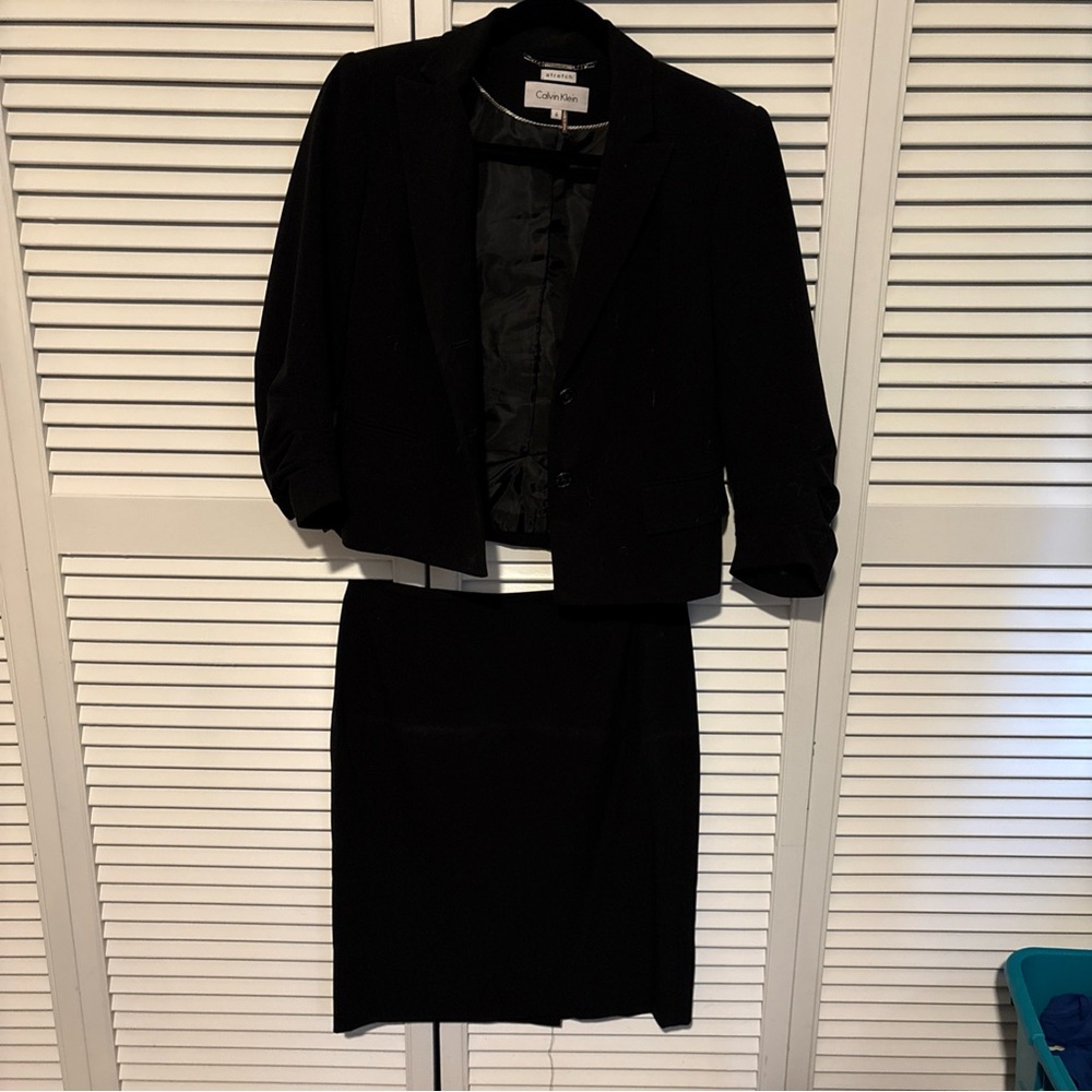 Calvin Klein Black Stretch Blazer